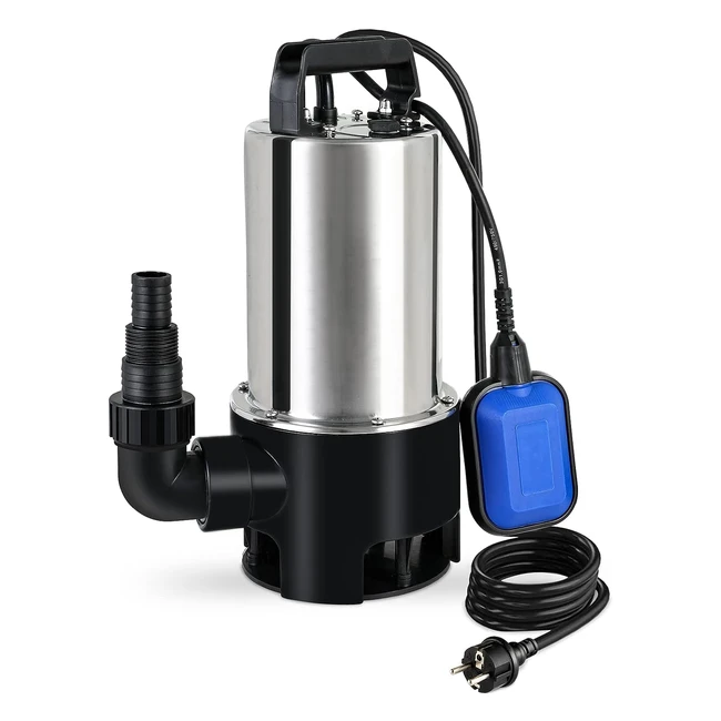 Pompe dvacuation eau charge 1100W - Submersible eaux sales - Refoulement ma