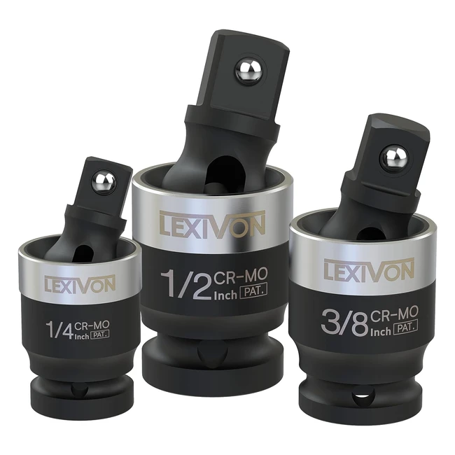 Lexivon Impact Universal Joint Set - Slim Design - 3-Piece - LX113S