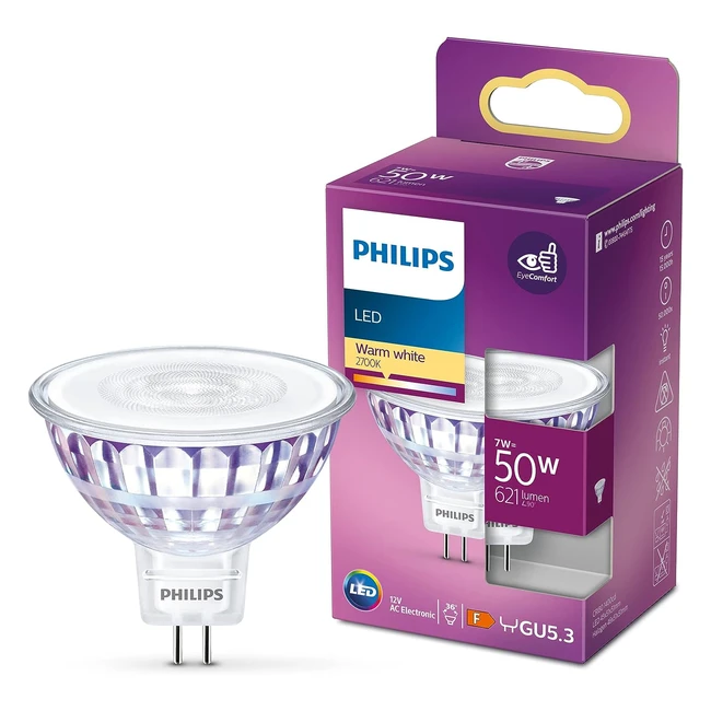 Philips Lampadina LED 7W Argento - Luce Immediata, Durata Lunga, Basso Consumo Energetico