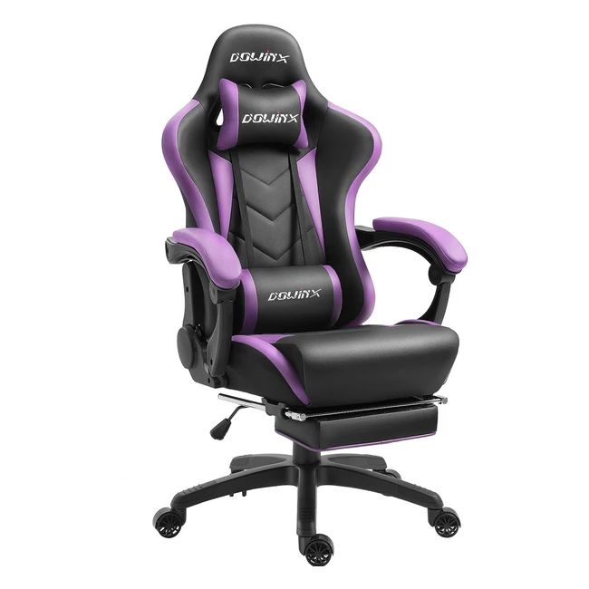 Dowinx Gaming Stuhl Ergonomischer Gamer Stuhl mit Massage Lendensttze PC Bro