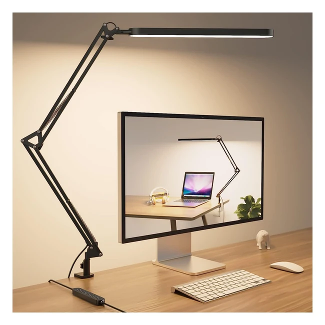 Skyleo LED Desk Lamp - 80cm, Touch Control, 5 Color Modes x 11 Brightness Levels