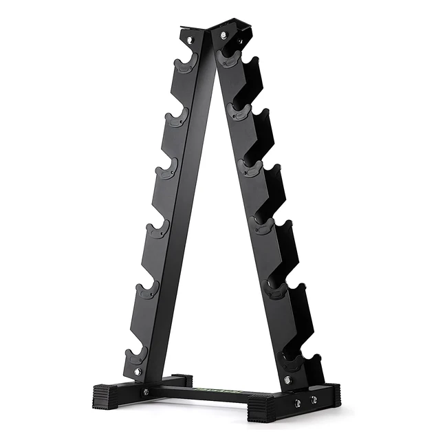 Physkcal Dumbbell Rack - Heavy Duty Steel - 350kg/400kg Load Bearing - 5-Tier/6-Tier - Home Gym Exercise Fitness Equipment