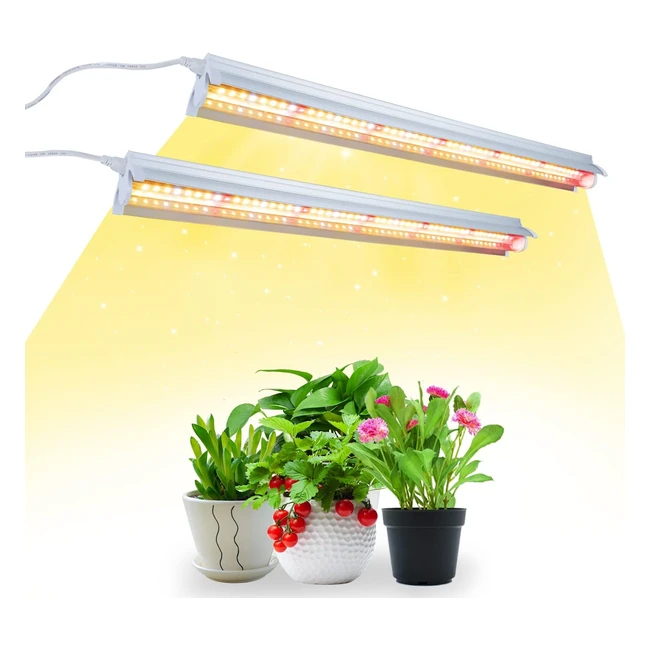 Lampe pour plantes Niello T5 - Spectre complet - 42cm - LED de culture - Réflecteur design
