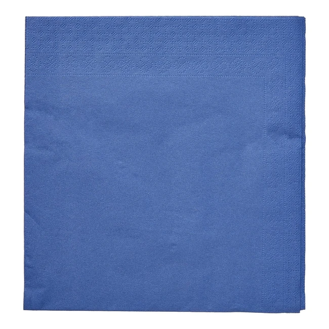 Morigami Ser4230239 Napkin - 40x40, 2-Ply, 14-Fold - Pack of 100 - Blue