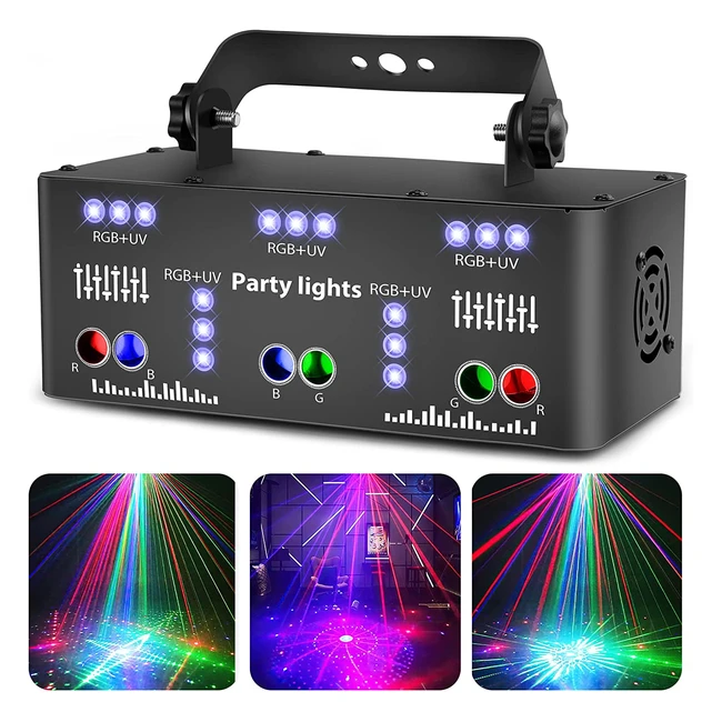 Lumire de Discothque LED RGB Contrle par la Musique - Effets Lumineux DJ