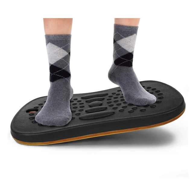 Yes4All Wobble Balance Board - Comfort Floor Mat - Standing Desk - Home Gym Office Accessories