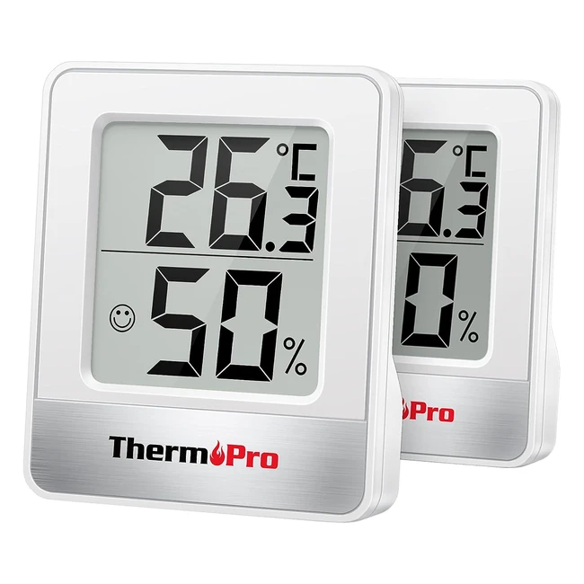ThermoPro TP492 Digital Room Thermometer - Accurate Temperature & Humidity Monitor
