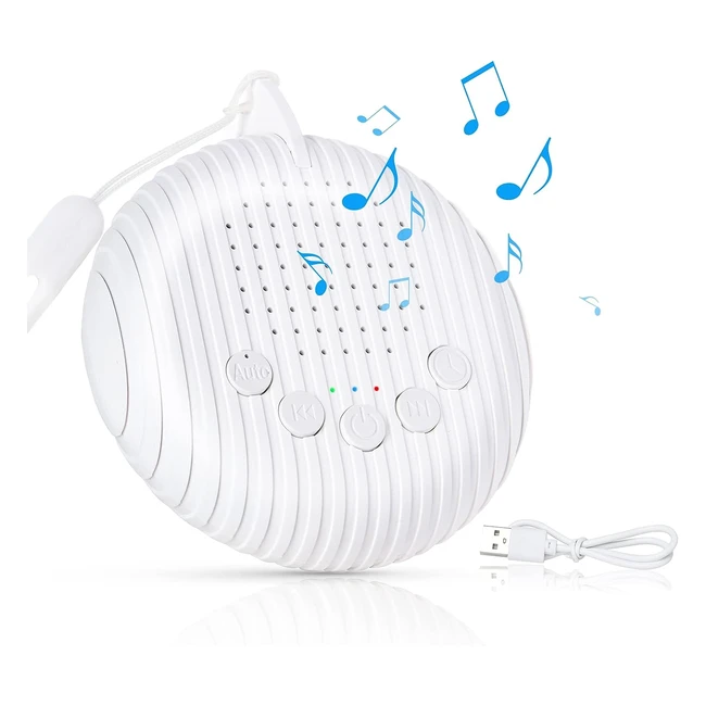 Uraqt White Noise Machine - 10 Soothing Nature Sounds - Portable Sleep Sound Mac