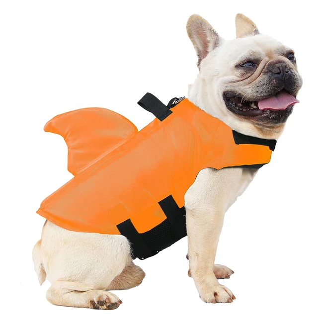 Giubbotto di salvataggio per cani cucciolo Fonlam regolabile stile squalo ara