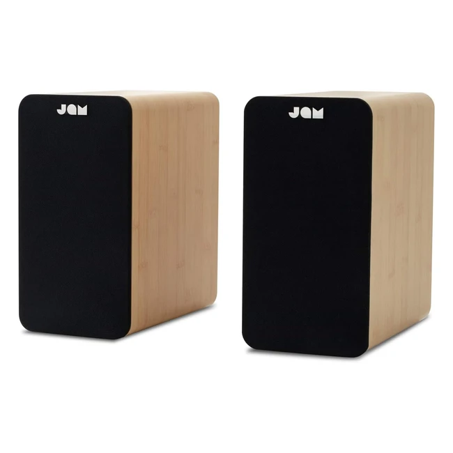 Compact Jam Bluetooth Bookshelf Speakers - High Definition Sound, Wireless Connectivity