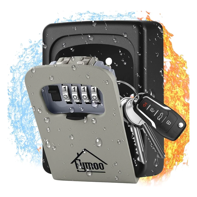 Cassetta di Sicurezza per Chiavi a Parete - Codice Combinazione a 4 Cifre - Resistente e Impermeabile
