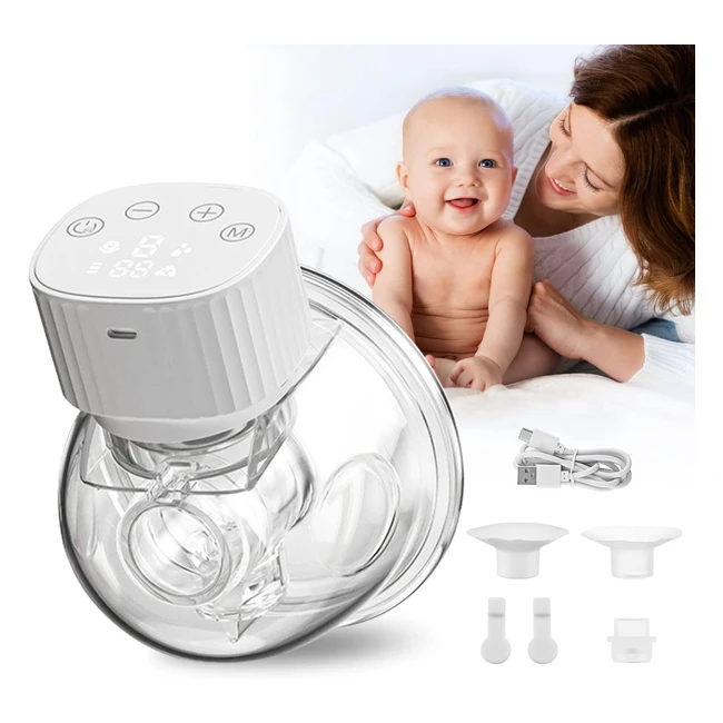 Breast Pump Pant Wearable Electric Breastfeeding Pump - Strong Suction, Hands-Free, Rechargeable - BPA Free