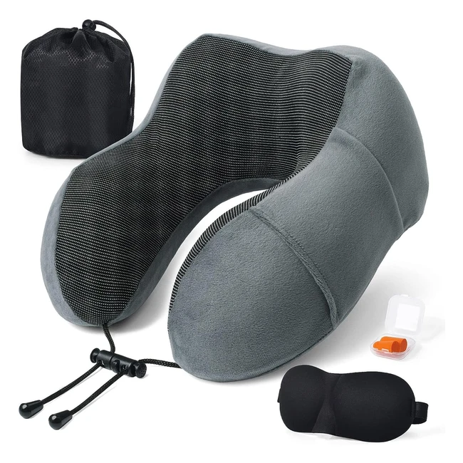 Cuscino da Viaggio Cervicale Comfort - Somlaw - Ref. 12345 - Memory Foam - Ideale per Auto e Viaggi