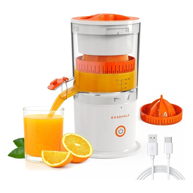 Easehold Citrus Juicer Portable Electric Lemon Squeezer Rechargeable Orange Pres