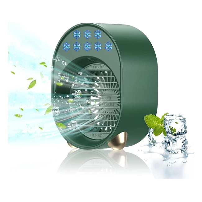 Ventilatore Raffrescatore ad Acqua USB - Mini Ventilatore Portatile Silenzioso -
