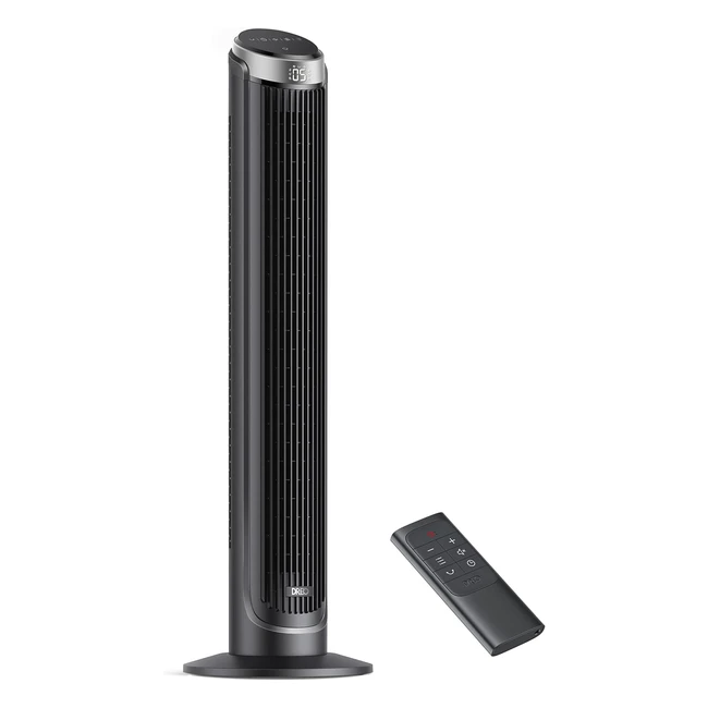 Dreo Tower Fan 73MS - Quiet Cooling Fan with Remote Control - 4 Modes - 12H Time