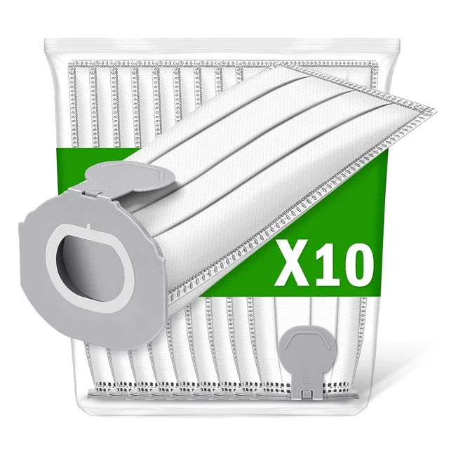 10 Sacchetti per Aspirapolvere Compatibili con Vorwerk Folletto VK7 FP7 - Filtri
