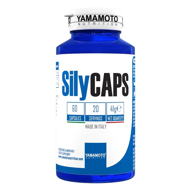 Yamamoto Nutrition Sily Caps - Integratore Alimentare di Cardo Mariano - Antiossidante, Depurativo e Detossificante - Senza Glutine e Lattosio