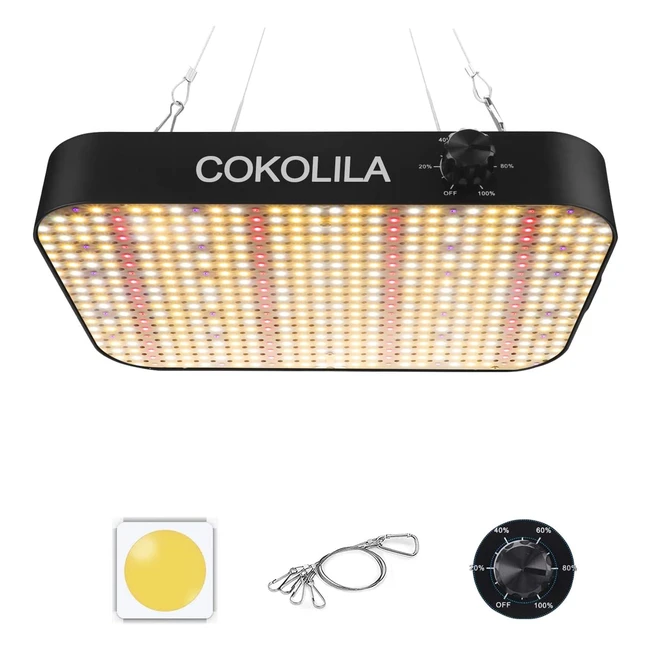 Lámpara de cultivo LED regulable 1200W - Cokolila