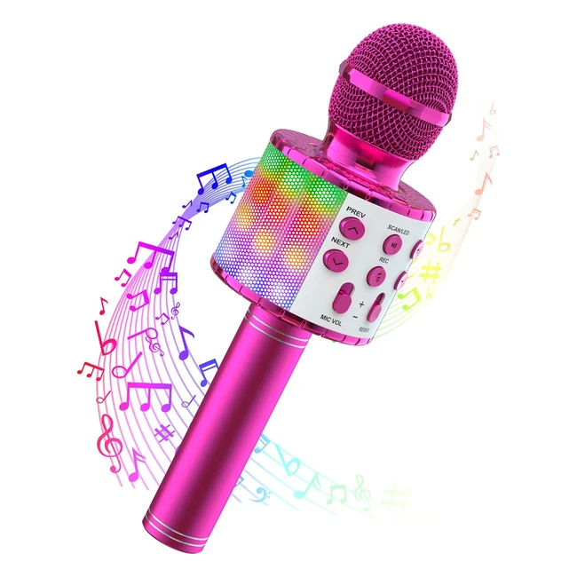 Microphone Sans Fil Bluetooth Karaoké Portable - Wowstar