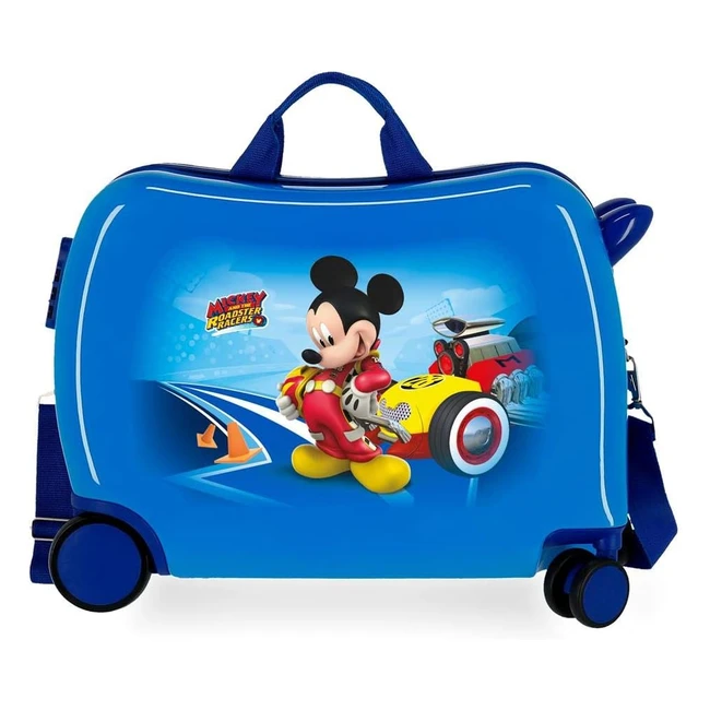 Valise enfant Disney Lets Roll Mickey - 50x49x20 cm - ABS rigide - 39L - 3kg - 4 bagages à main