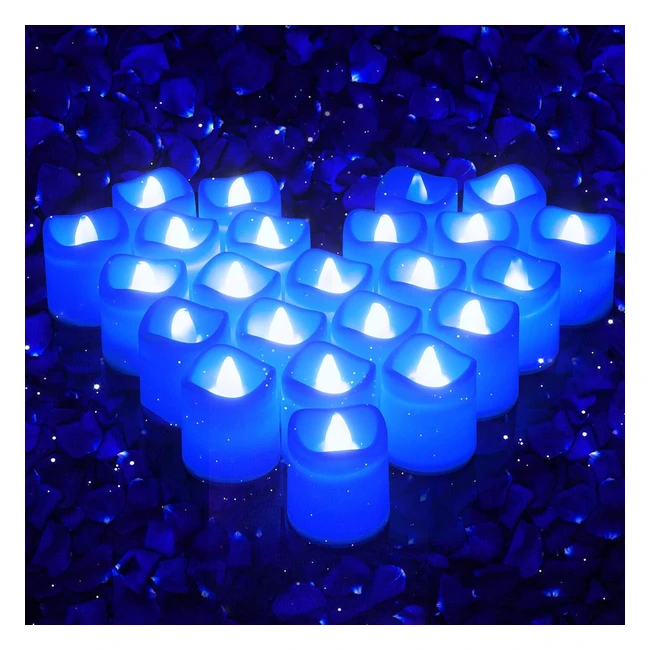 Ensemble de bougies LED sans flamme Lunsy - Décoration de fête de mariage - Réf: XXX - Sans danger pour les enfants