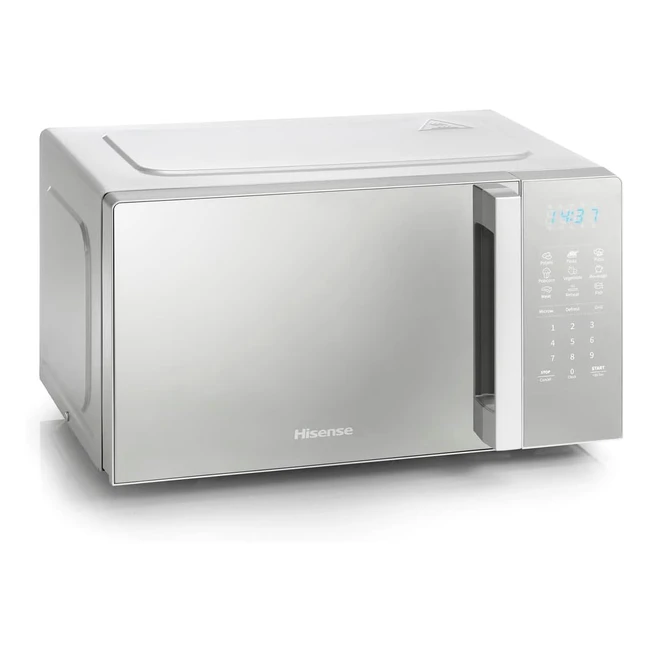 Hisense 700W 20L Silver Digital Solo Microwave Oven with 800W Grill - H20MOMSS4HGUK