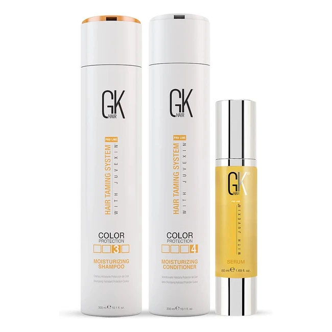 GK Hair Shampoo e Balsamo Idratante 101 fl oz300ml con Siero Anti-Frizz allOli