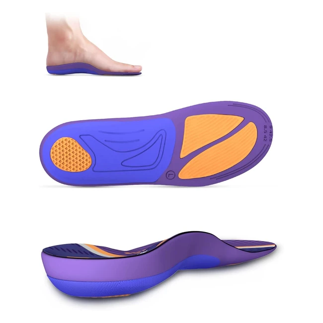 Semelles Chaussures Confort QBK - Soutien Voute Plantaire - Prévention Supra/Surpronation - Soulagement Douleur - Adapté Marche/Debout XL