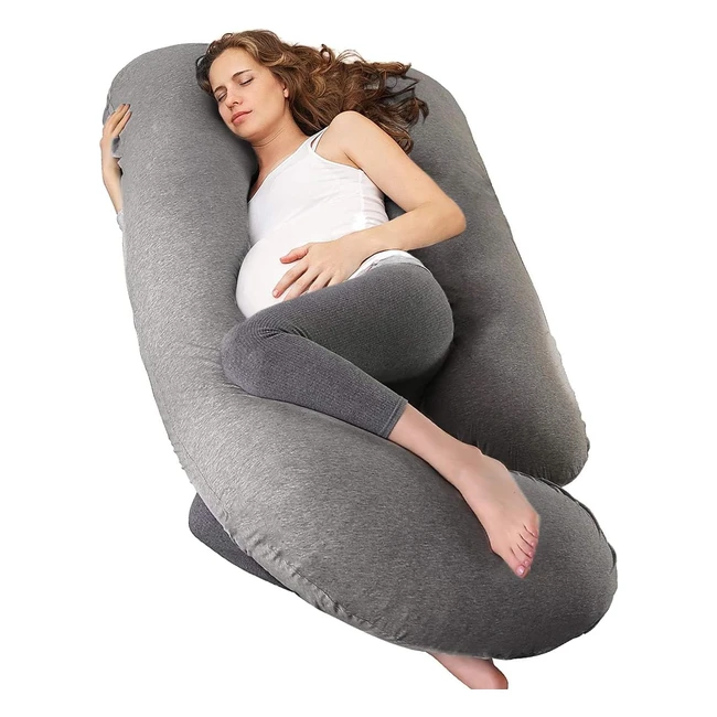 Trongle Pregnancy Pillow - Cooling Cover - U-Shape - Detachable  Washable - Ful