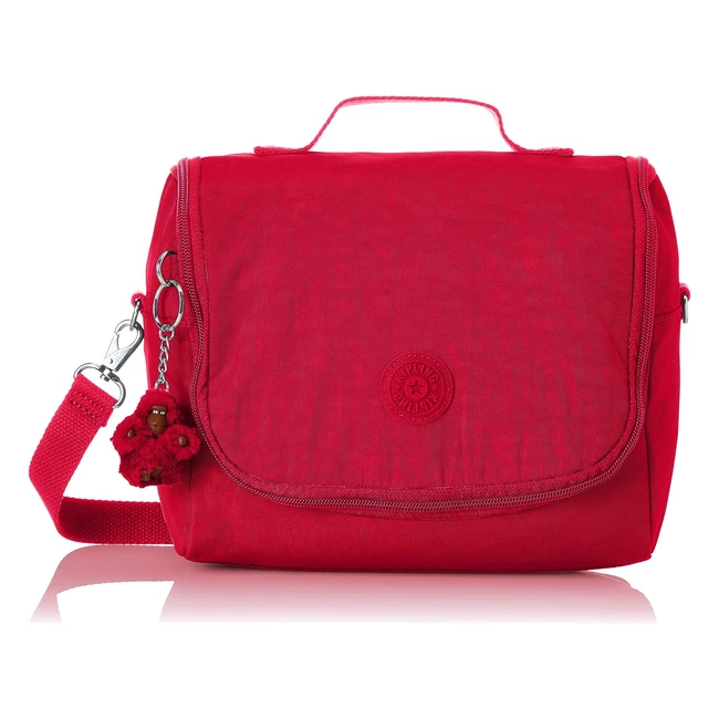 Kipling New Kichirou Large Insulated Lunch Bag - Water Repellent - 23cm - 6L - True Pink