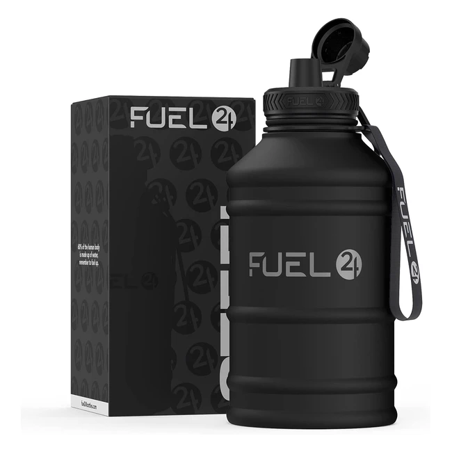Fuel24 Stainless Steel Jug - 13 or 22L Water Bottle - Extra Strong, BPA Free, Leak Proof