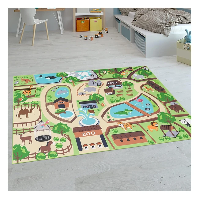 Paco Home Kinderteppich, Spielteppich für Kinderzimmer, rutschfest, 80x150 cm, beige