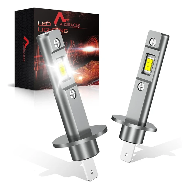 Bombillas LED para coche Auxiracer H1 50W 16000lm 6500K blanco fro - Kit 2 pie