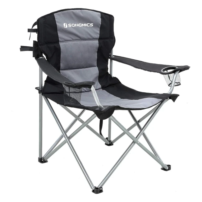 Chaise de camping pliante XL Songmics - Confortable et durable - Charge max 150 