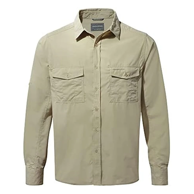 Craghoppers Kiwi LS Shirt - Oatmeal - Style & Sustainability
