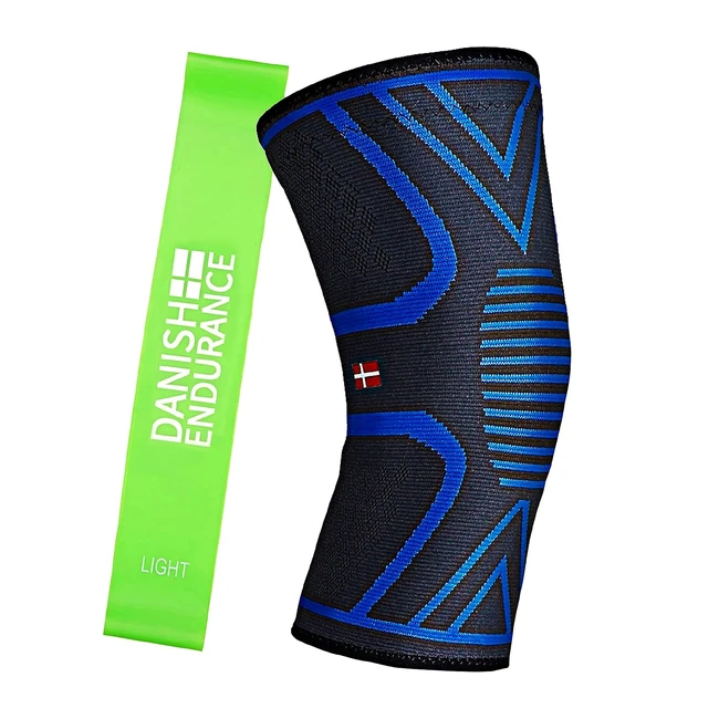 Danish Endurance Knee Support Sleeve - Pain Relief  Recovery - Large