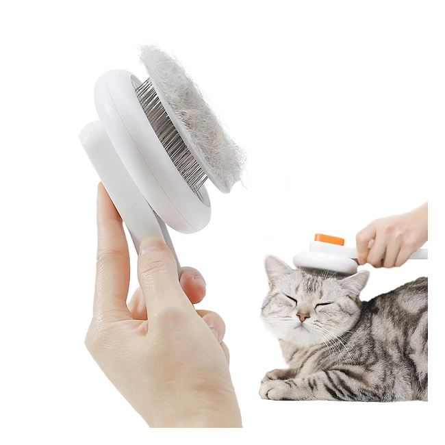 PETKIT Haustierbürste Hundebürste Katzenbürste | Entfernt Schwebehaare | Fellbürste für Katzen