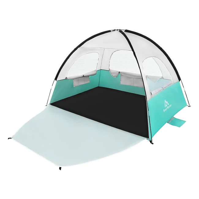 Tente de Plage Portable Brace Master - Protection pour 24 Personnes - Idéale pour Camping en Famille - Sac de Transport Inclus