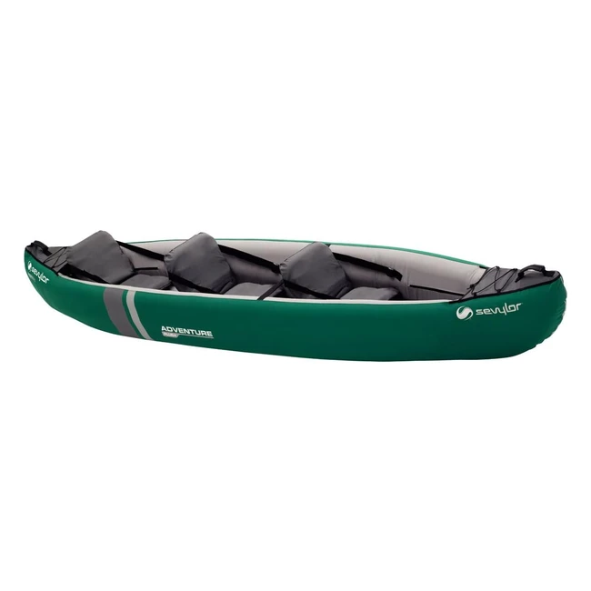 Sevylor Adventure Plus Inflatable Canoe - Sturdy, Comfortable, and Easy to Inflate