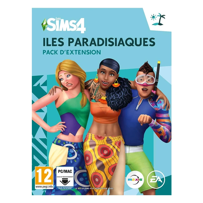 Les Sims 4 les Paradisiaques - Jeu PC avec code dans la bote - Franais