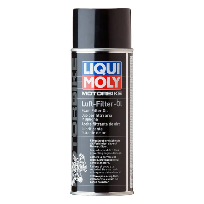 Liqui Moly 1604 - Aceite Filtrante de Aire Spray 400ml - Fluido Óptimo y Resistente al Agua