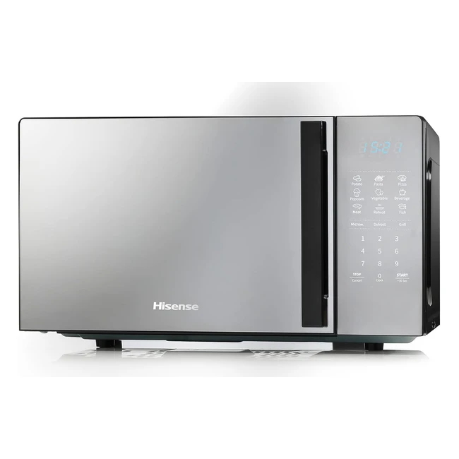 Hisense 700W 20L Black Digital Solo Microwave Oven with 800W Grill - H20MOMBS4HGUK