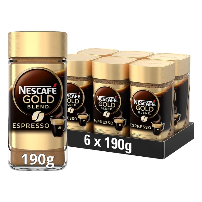 Get the Best Coffee Experience at Home with Nescafé Gold Blend Espresso - 6 Pack (190g) - 633 Cups