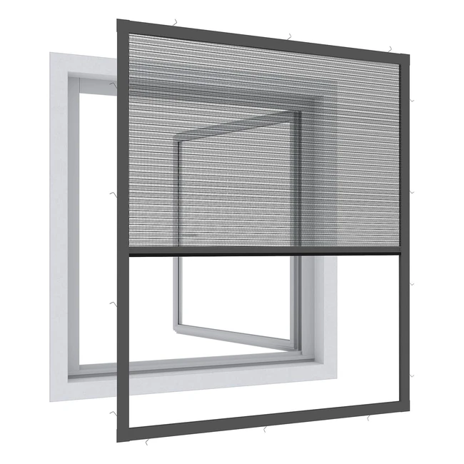 Windhager Expert Plissee Fensterrollo ultraflach 03245 - Aluminium, UV-beständig, einfache Montage