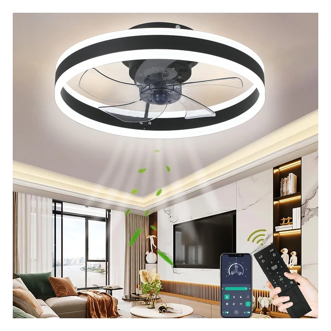 Wildcat Ceiling Fans with Lights - LED Ceiling Light with Fan - 3 Color Temperat