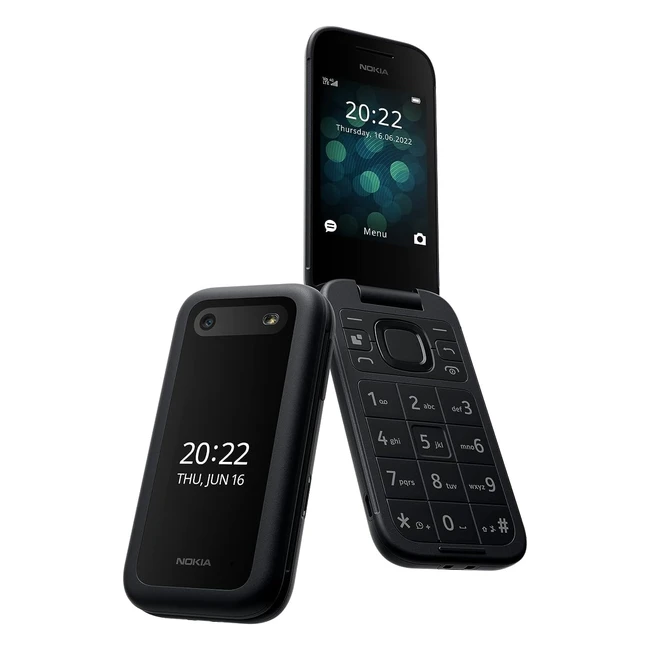 Nokia 2660 Flip Feature Phone - 4G Dual SIM HAC Camera MP3 Player FM Radio