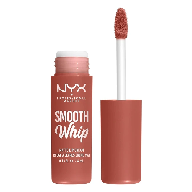 Rouge à lèvres NYX Professional Makeup Smooth Whip - Couleur vive - Texture crémeuse - Formule vegan - Teinte Kitty Belly 02