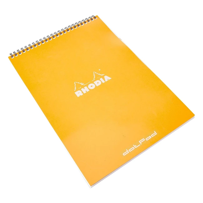 Rhodia 18503C Blocco a Spirale A4 80 Pagine Dots Clairefontaine Bianca