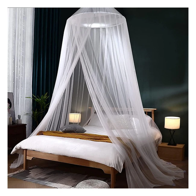 Moustiquaire de lit grande taille pour lit simple king size ou double - Protecti